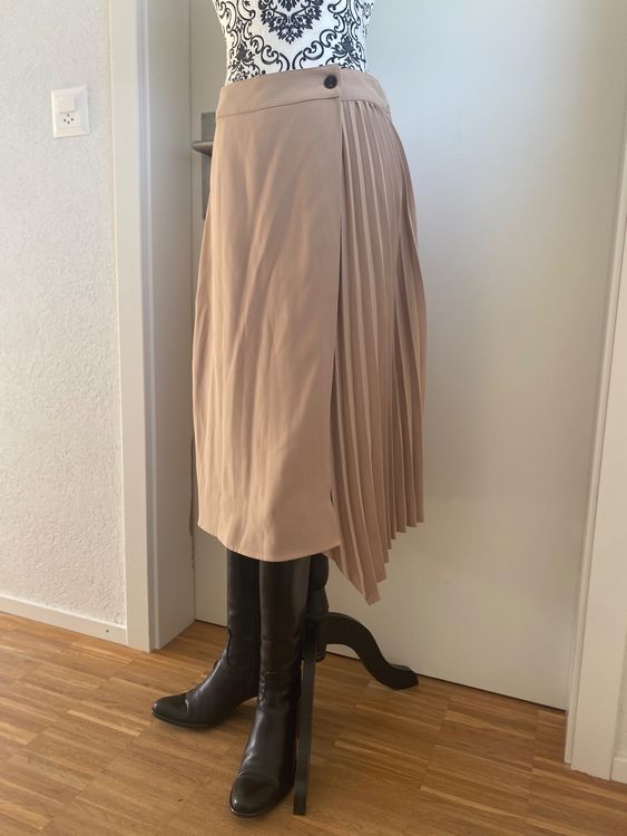 Jupe Midi Banana Republic Taille 10, Noire, Droite En Laine, Femme, Occasion Très Bon état
