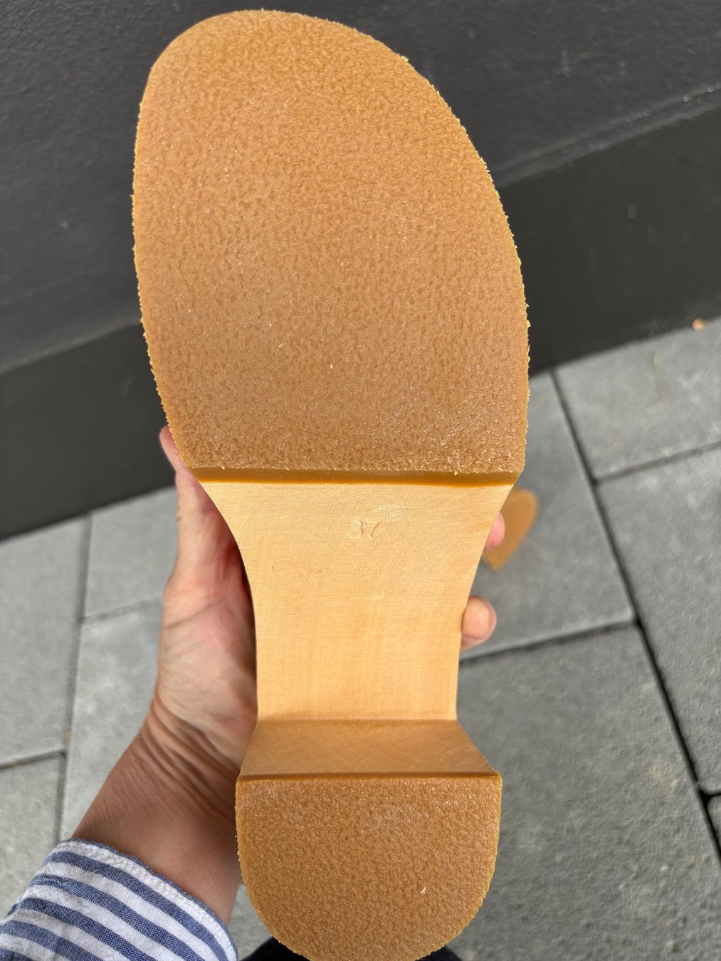 Scarpe da donna: Swedish Hasbeens 37 orange leather sandals – Usato da Steinhausen venduto da ChromeVintage 4