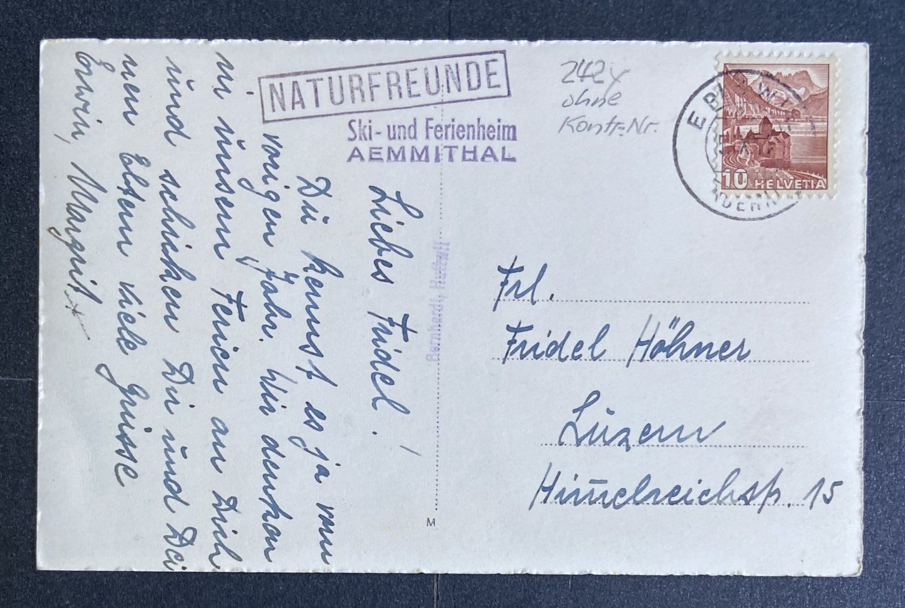 Cartoline postali: AK Naturfreundehaus "AEMMITAL" – Usato da Böckten venduto da Hansi36 1