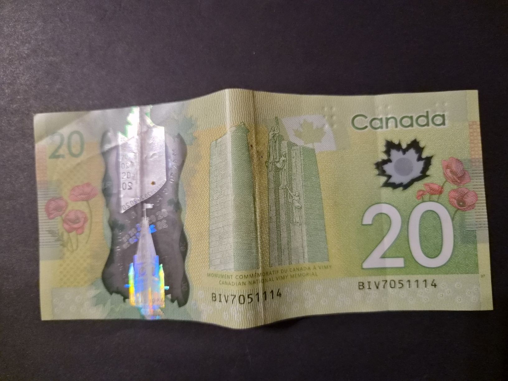 Banknoten: Canada 2012 20 dollars P108 Polymère  – Gebraucht aus Versoix von rucio 1