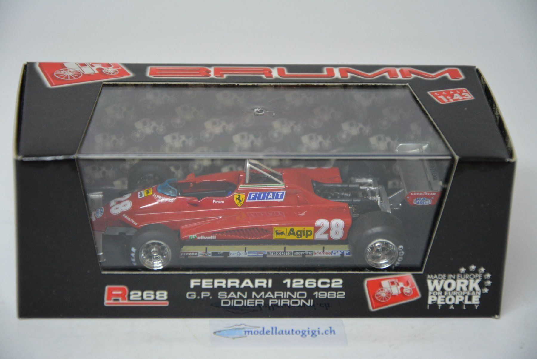 Ferrari Modellautos: Ferrari 126 C2 , G.P. 1982 , Brumm, 1:43 – Neu und originalverpackt aus Goldach von Feivel9