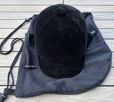 Reithelm schwarz inkl. Hülle, Grösse 54