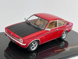 Opel Kadett C Coupe 1976 Rot Schwarz Ixo 1/43 NEU