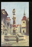 AK Bern, Der Dudelsackpfeiferbrunnen