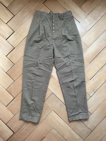 BÔ...M - Hose braun-beige Hahnentritt W30