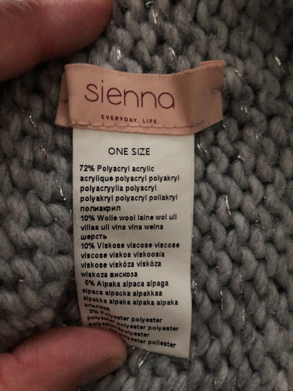 Hüte, Mützen & Caps: Graues Stirnband von Sienna mit Glitzer, One Size – Gebraucht aus Arlesheim von OmnIa55 1