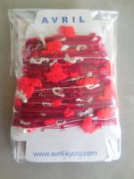 Garn rot/bordeaux/weiss aus Japan, Marke AVRIL