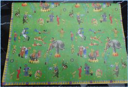 19 Bogen Geschenkpapier (Felix im Zirkus) Grösse ca. 49 x 68