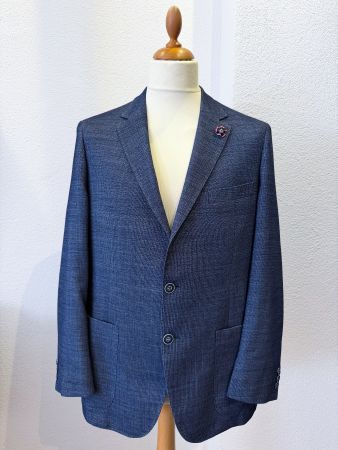 DIGEL Sakko Gr. 52 – HAVANA Fabric by Marzotto – Blau