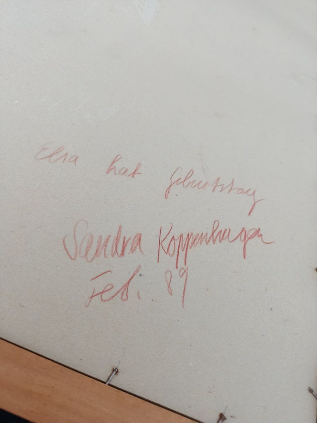 Dipinti: Bild Sandra Koppenhagen "Elsa hat Geburtstag" 1989 – Usato da Zürich venduto da timeless.tones 3