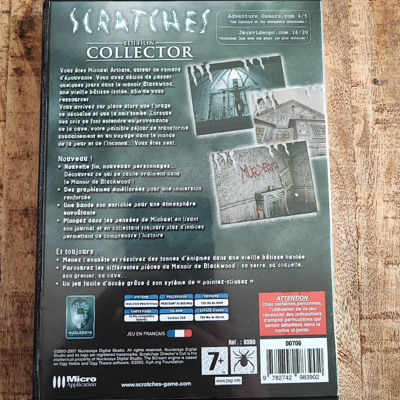 Giochi: SCRATCHES - PC GAME – Usato da Dübendorf venduto da kb86_MOVIE 1