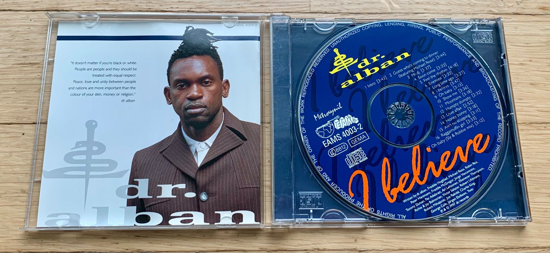 CD: Dr. Alban I believe – Usato da Zürich venduto da Fieber 1