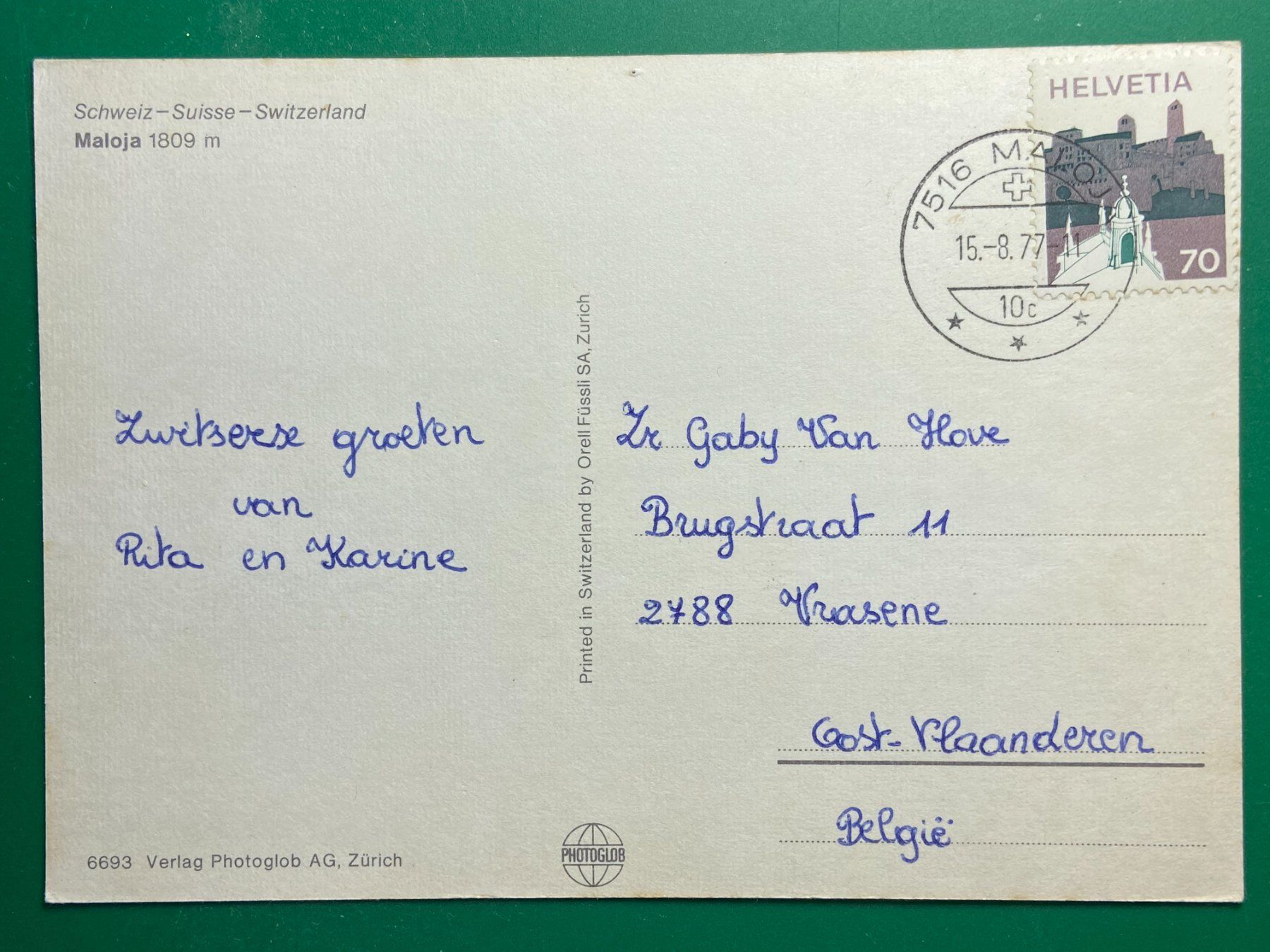 Cartoline postali: Maloja – Usato da Steg VS venduto da danwer74 1