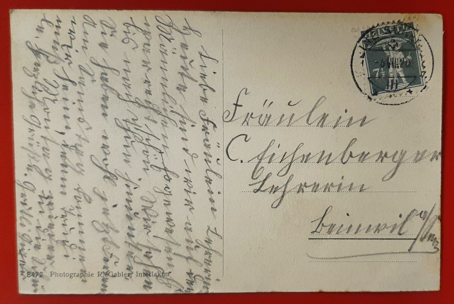Ansichtskarten: Männlichen Hotel 1920 - belebt – Gebraucht aus Kreuzlingen von Rschweiz1 1