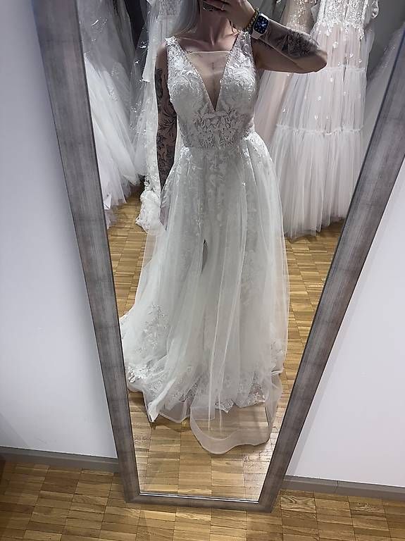 Vestiti: Brautkleid a linie xs – Nuovo (secondo la descrizione) da Appenzell venduto da mir_rqn6 4
