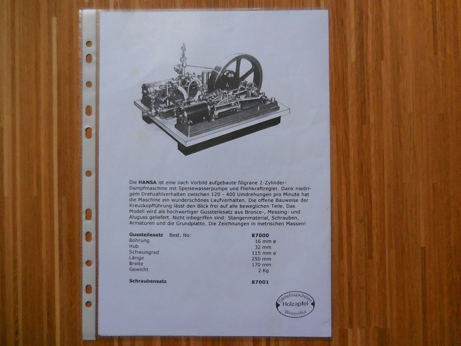 Modellbausätze & Standmodelle: Dampfmaschine – Neu (gemäss Beschreibung) aus Waldstatt von 37bernhard79 6