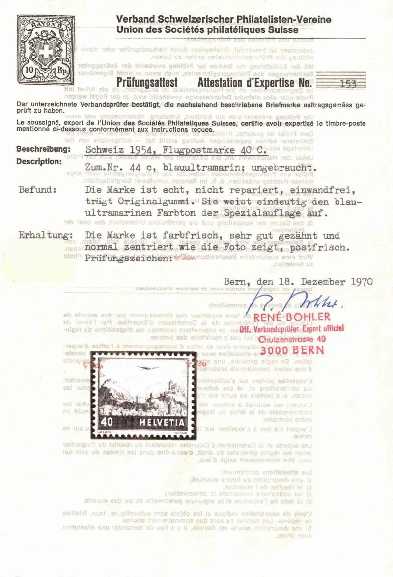 Tutti i francobolli: 1919-72 Flugpost Sammlung komplett postfrisch **, Kat.3670.- – Nuovo (secondo la descrizione) da Nuglar venduto da Stamp88 7
