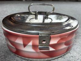 Keksdose Deckeldose Spritzdekor 30er Jahre Art Deco Bauhaus