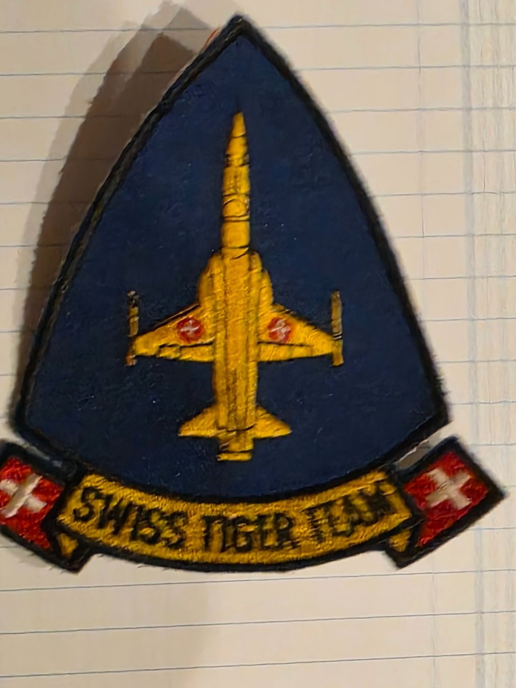 Schweizer Armee Plaketten & Abzeichen: Luftwaffe Abzeichen Badge Swiss Tiger Team – Gebraucht aus Prangins von AdjEM08