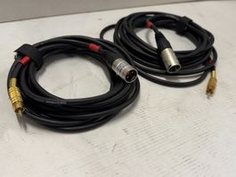 2x Cinch M auf XLR M Neutrik  Kabel 5m (X1153)