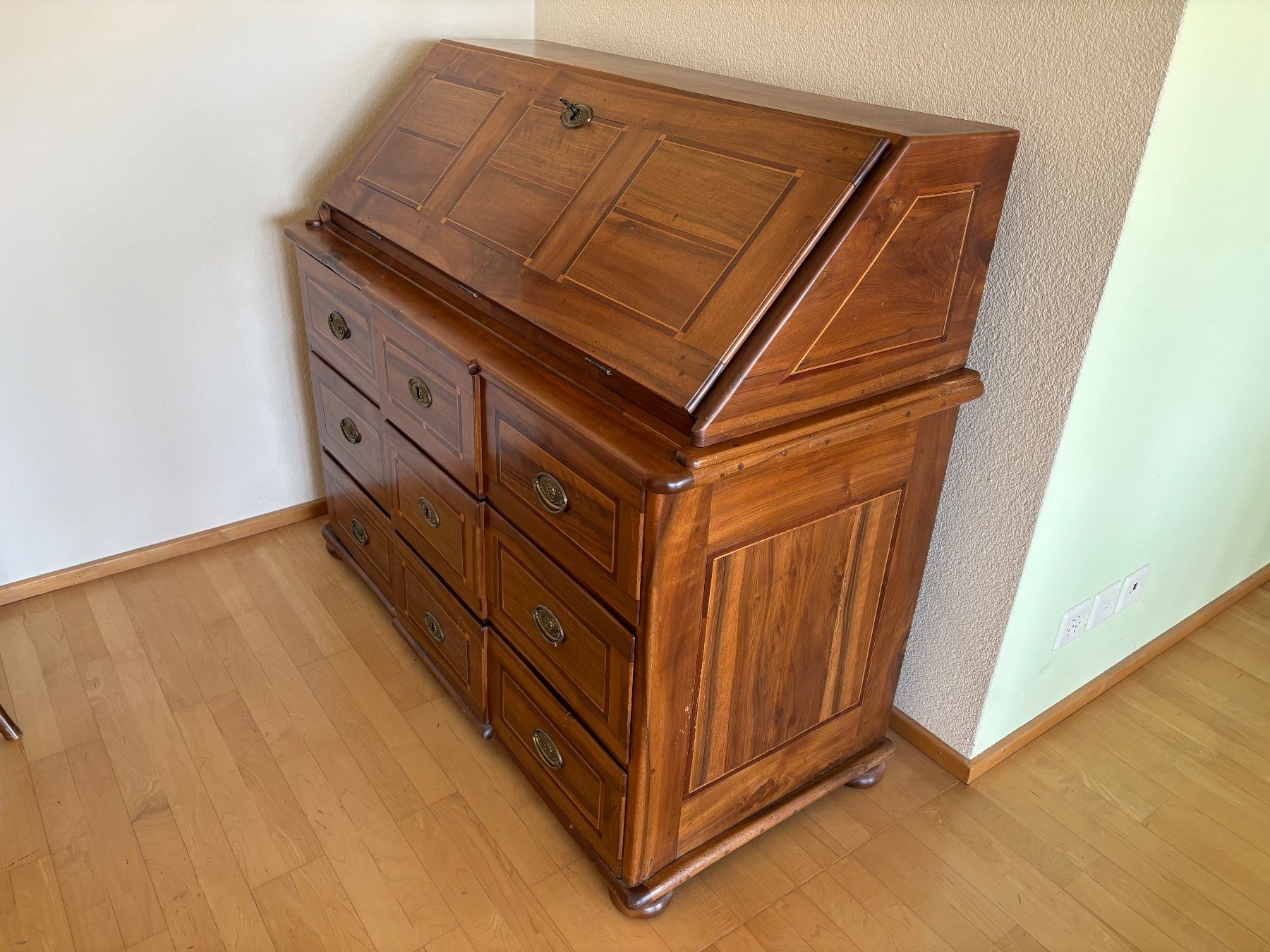 antike Schreibkommode, um 1820, abklappbare Schreibfläche (Gebraucht ...