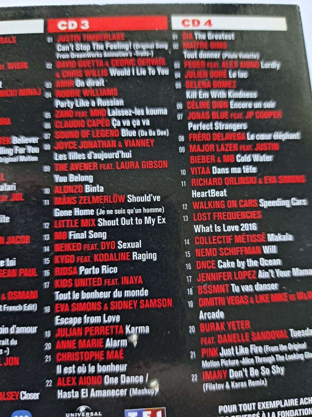CD: NRJ Music Awards 2016 - 4 Cds  – Usato da Pully venduto da bro_n52j 3