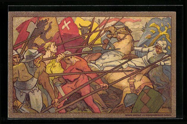 Ansichtskarten: Schweizer Bundesfeier 1911, Szene aus ei – Gebraucht aus Berlin von bartko-reher