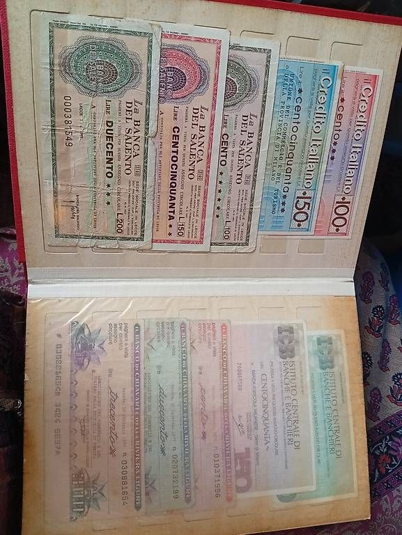 Libri: Collezione assegni vari, circa 80  – Usato da Vezio venduto da 41181 6