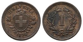 1 Rappen 1898  /252