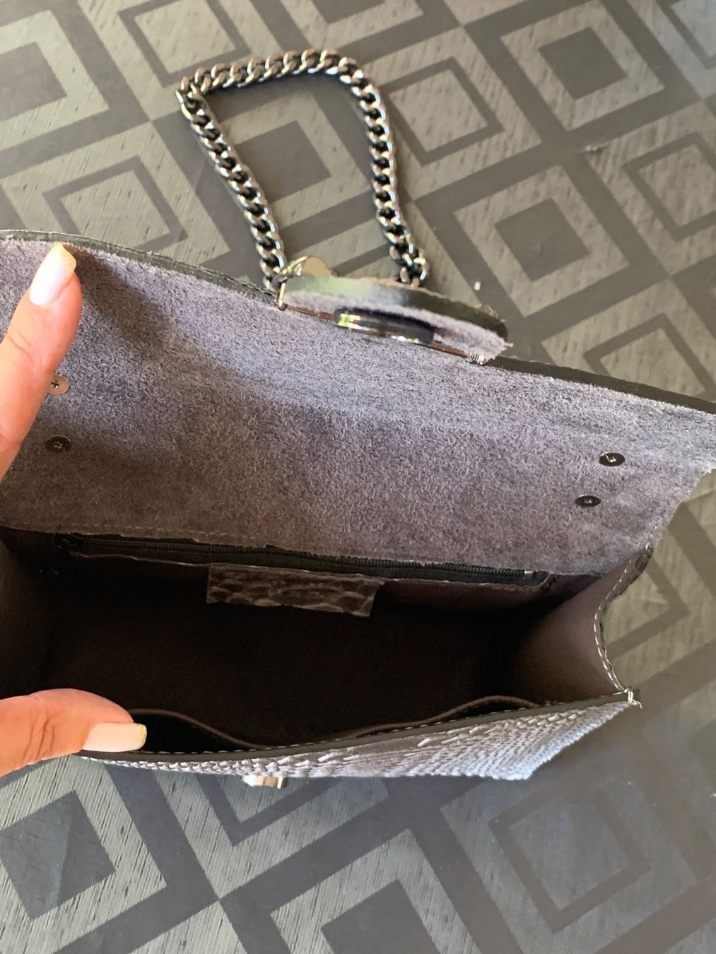 Borse da donna: Sac en cuir gris anthracite – Nuovo (secondo la descrizione) da Fully venduto da Sassa68 4