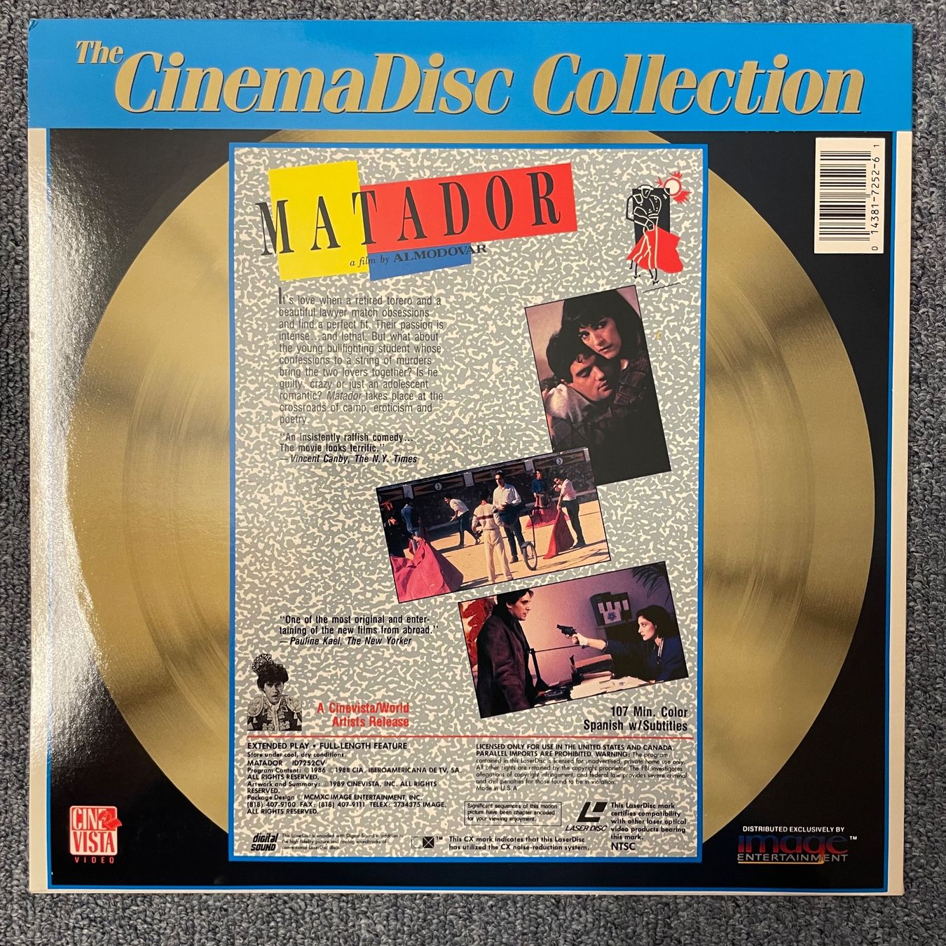 Tous les DVDs: Almodovar: Matador - LASER DISC - Englisch Original – D'occasion à Stans par Brode 1