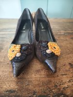 Prada, Kidden Heels; braun, Grösse: 37,5