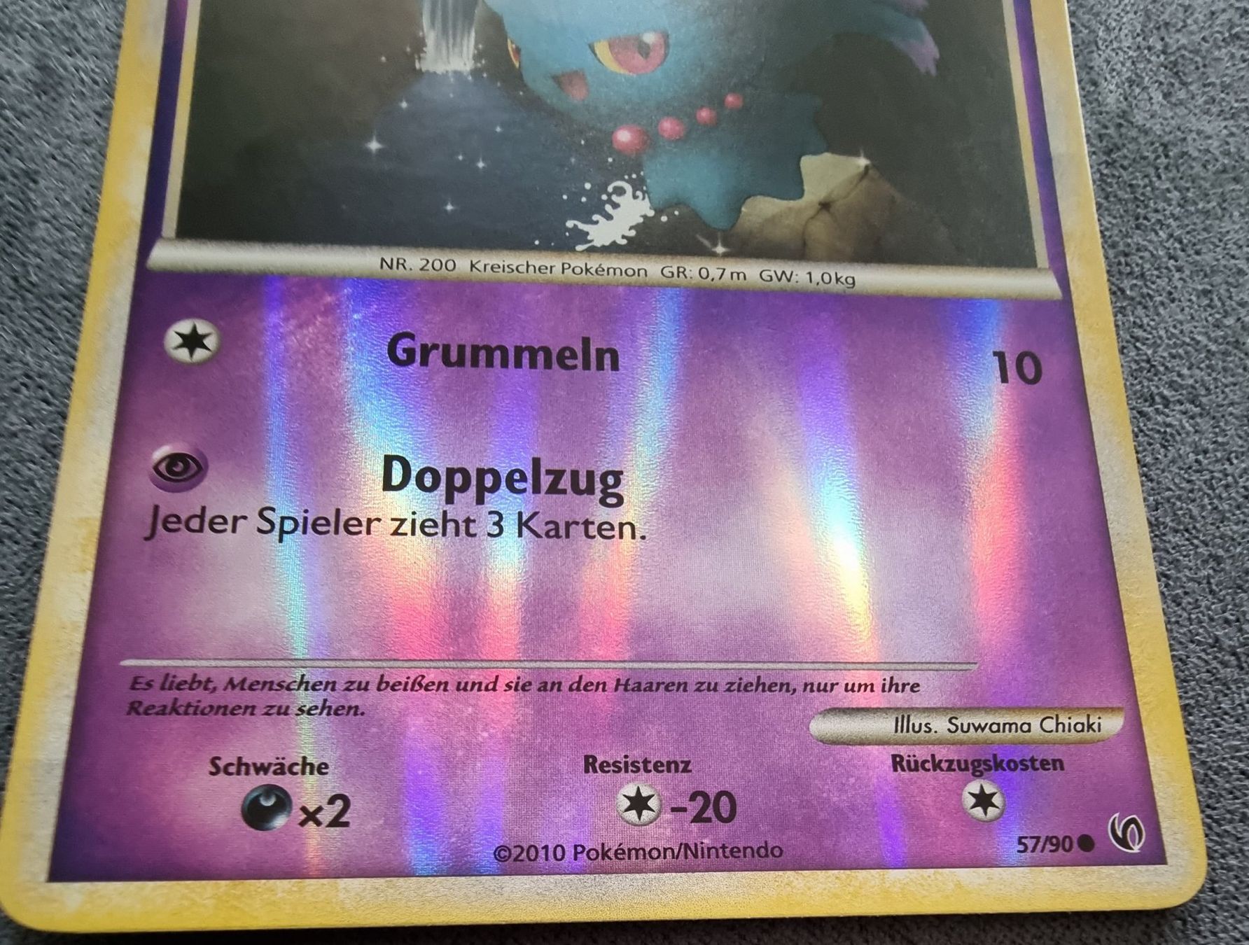 Pokémon Carte collezionabili: Pokémon Traunfugil 2010 RH reverse Holo 57/90 DE – Nuovo (secondo la descrizione) da Roggwil BE venduto da S_Cards 1