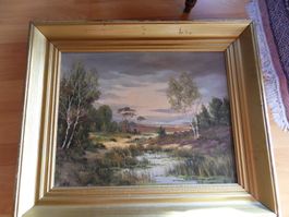 Oelbild Landschaft