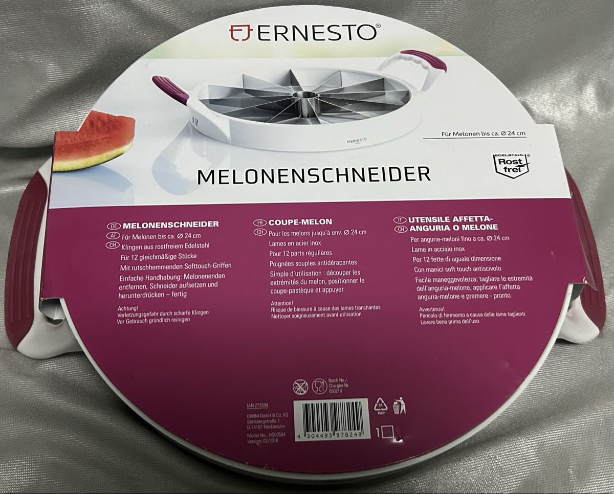 Elettrodomestici da cucina: ***Melonenschneider (Teiler) ***NEU*** – Nuovo e nell'imballaggio originale da Winterthur venduto da stella67 1