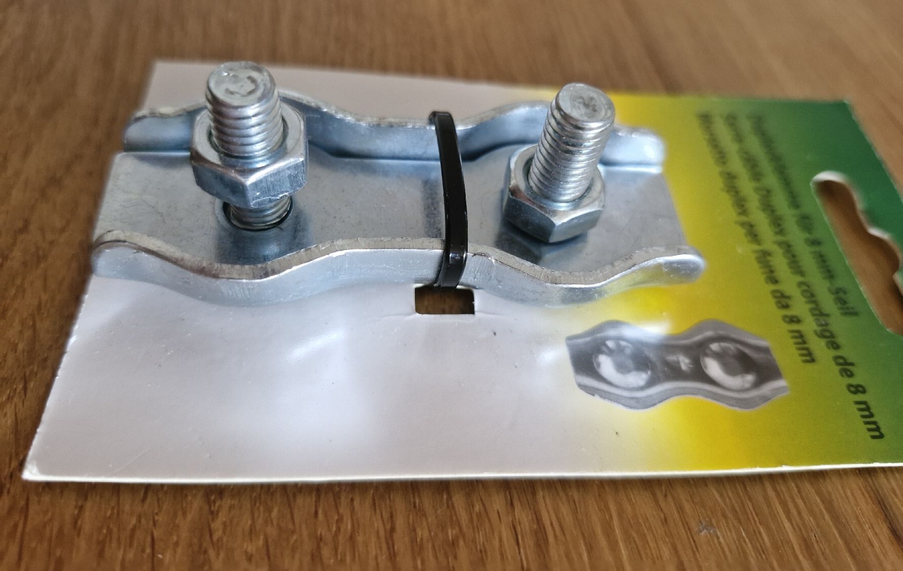 Eisenwaren: Duplexklemmen für 8mm Drahtseil – Neu und originalverpackt aus Bassersdorf von brunneremil 1