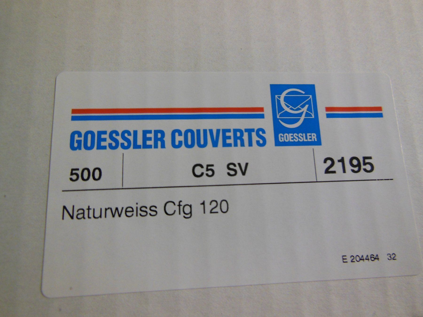 Buste & buste per spedizione: C5   Goessler  Couvert Cfg 120 – Nuovo (secondo la descrizione) da Zürich venduto da Joer 2