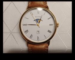 Bucherer-Mondphasen-Uhr vintage, ca. 1989, Quarz, original