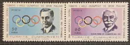 Tuerkei Turkey 1968 Olympia Mexiko Pierre de Coubertin Satz