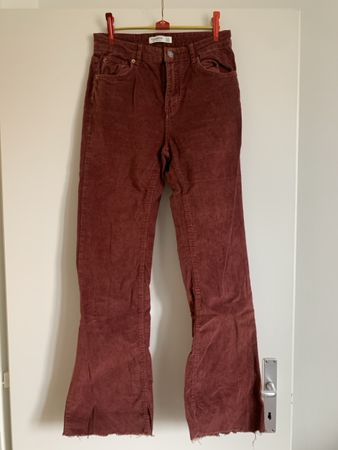 Pantalon en velours côtelé Pull&bear