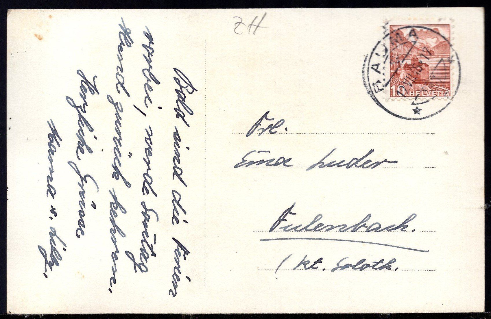Cartes postales: Bauma  Sekundarschule  1946 – D'occasion à Aarau par kufi44 1