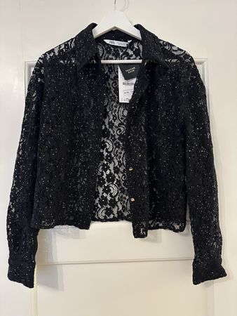 Spitzenbluse von Zara