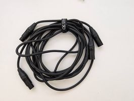 2 x 3m Contrik symmetrische XLR Kabel