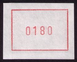 ATM Schweiz SPECIMEN Nr.??_NUR 1 RAHMEN & FARBBAND lll !! **
