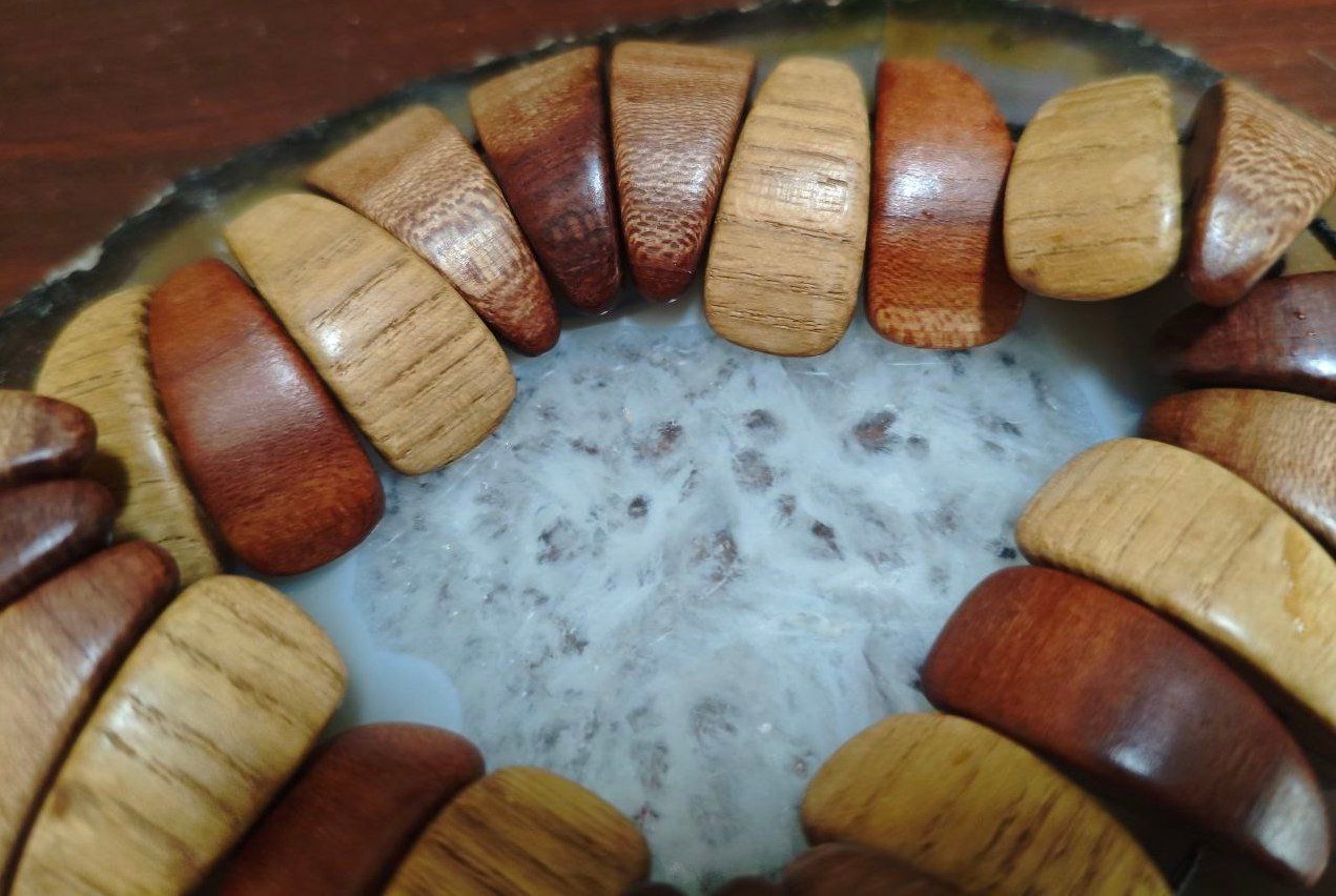 Armbänder & -reifen: 24 MASSIVHOLZELEMENTE: EICHE,BUCHE,OLIVENBAUM,ROTEBAUM – Neu (gemäss Beschreibung) aus Weiningen ZH von actera 1
