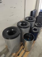 Vepabins selbstlöschende Abfalleimer, Set 5 Stk. Metall