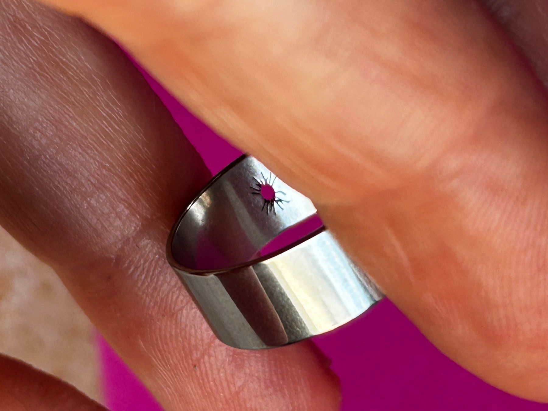 Ringe: Edelstahlring Sonne  (55) – Gebraucht aus Basel von bellespirit 3