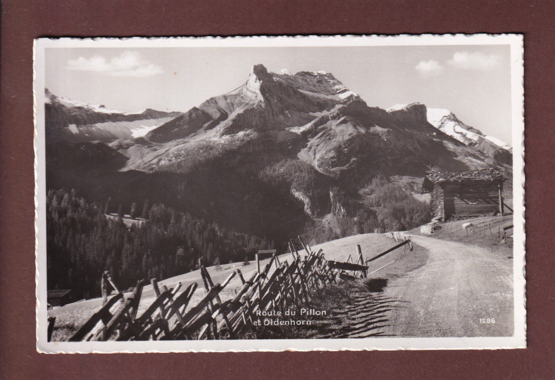 Cartoline postali: Route du PILLON - Oldenhorn – Usato da Pully venduto da nicecards-shop
