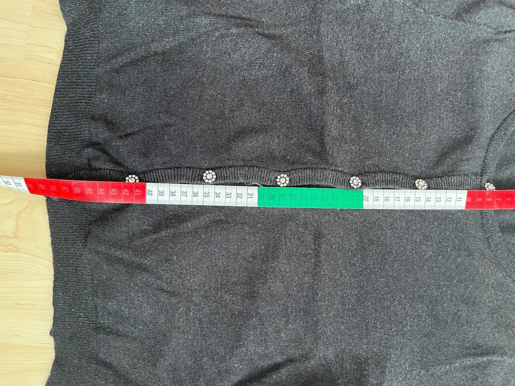 Zara Maglioni & Felpe: Zara: Strickjäckchen, Cardigan, anthrazit, Strassknöpfe, S M – Usato da Luzern venduto da ellitussi 6