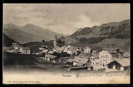 AK Parpan, Teilansicht mit Pension & Kurhaus Parpan
